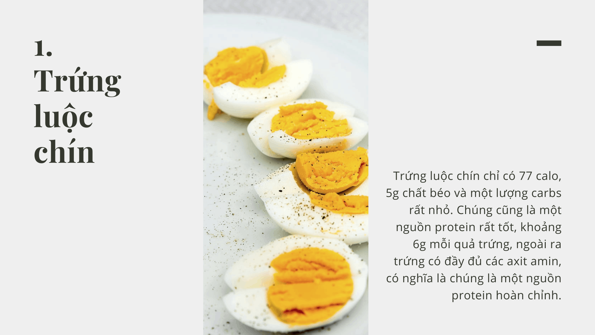 Ăn trứng luộc giúp bạn giảm cân