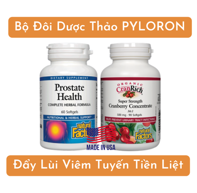 PyLoRon là sản phẩm thảo dược hỗ trợ chữa bệnh vôi hóa tuyến tiền liệt